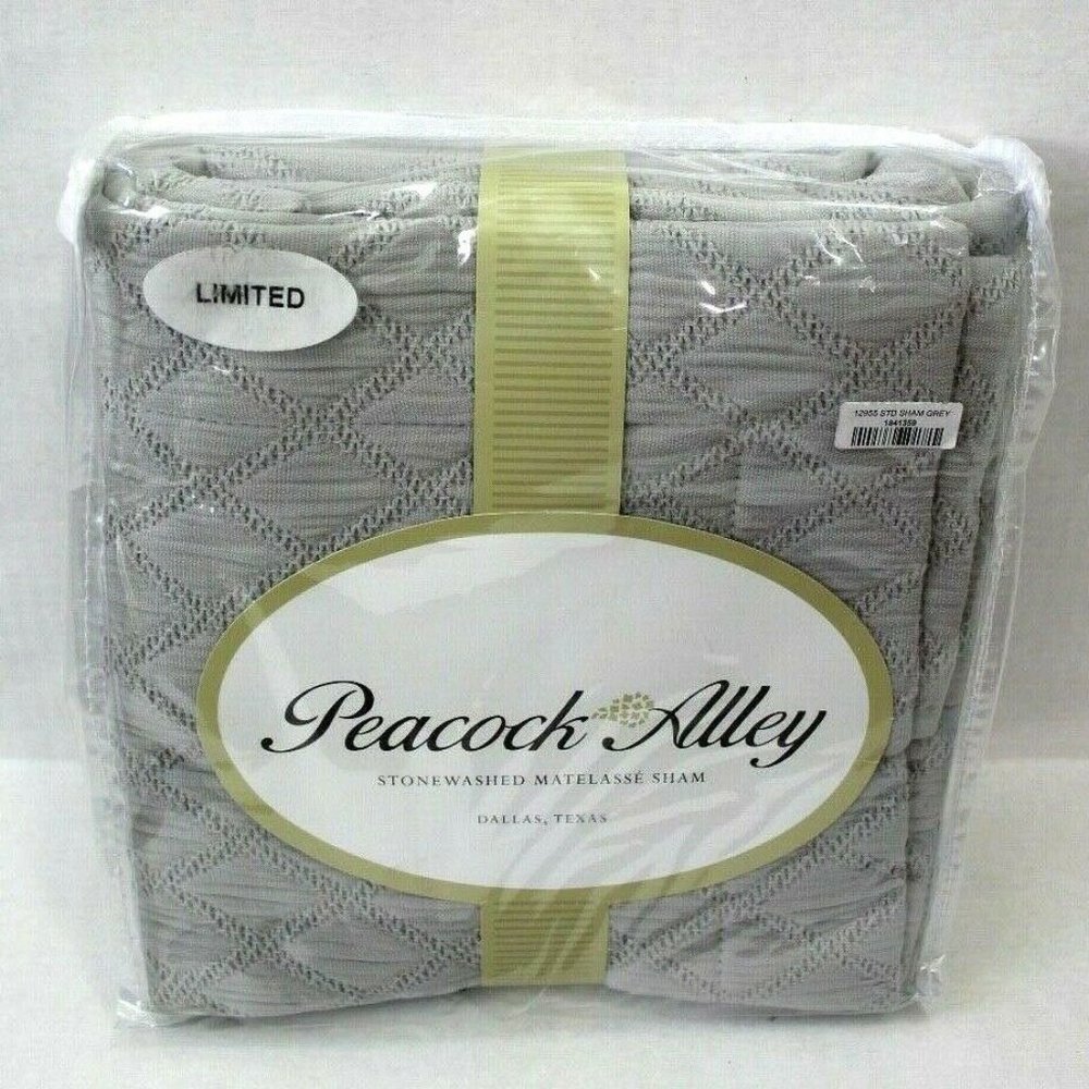 Peacock Alley One Stonewashed Matelasse Sham Standard